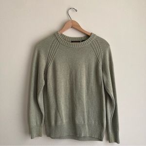 Jeanne Pierre sage green sweater